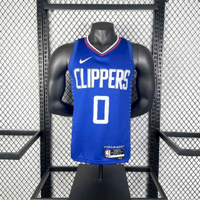 Camisa Russell Westbrook Azul Away Masculina 2023