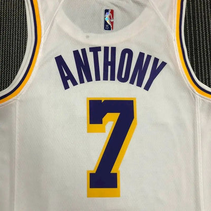Men’s Carmelo Anthony White Team Jersey – 75th Anniversary Edition