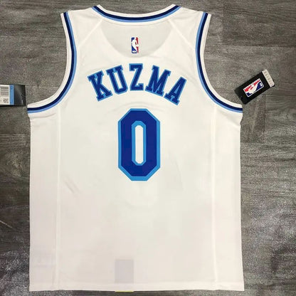Camisa Kyle Kuzma Masculina Branca Versão Jogador – Edição Clássica Retro