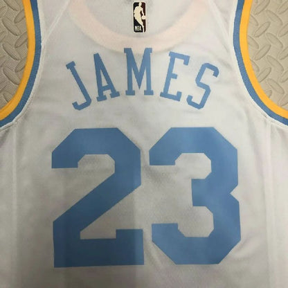 Men’s LeBron James White Retro Team Jersey
