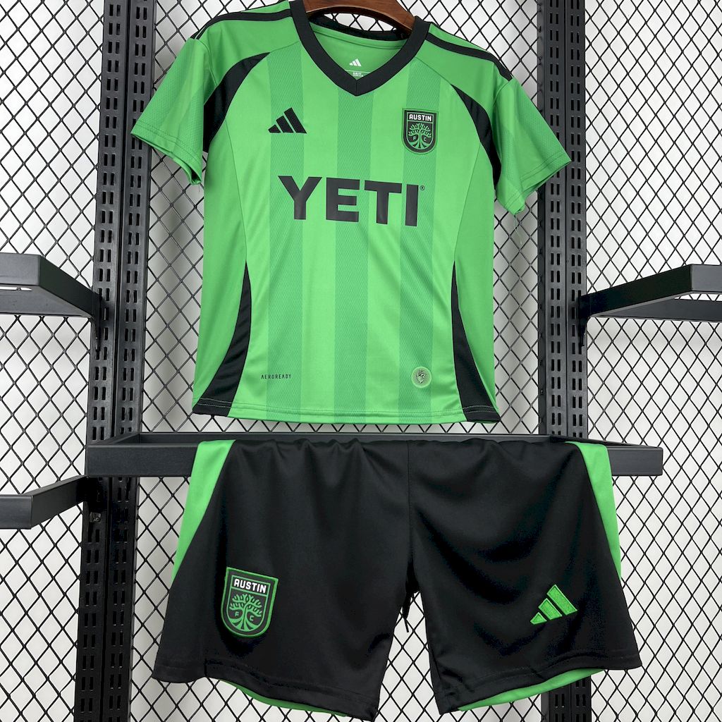Austin FC 2025/26 Home Kids Kit