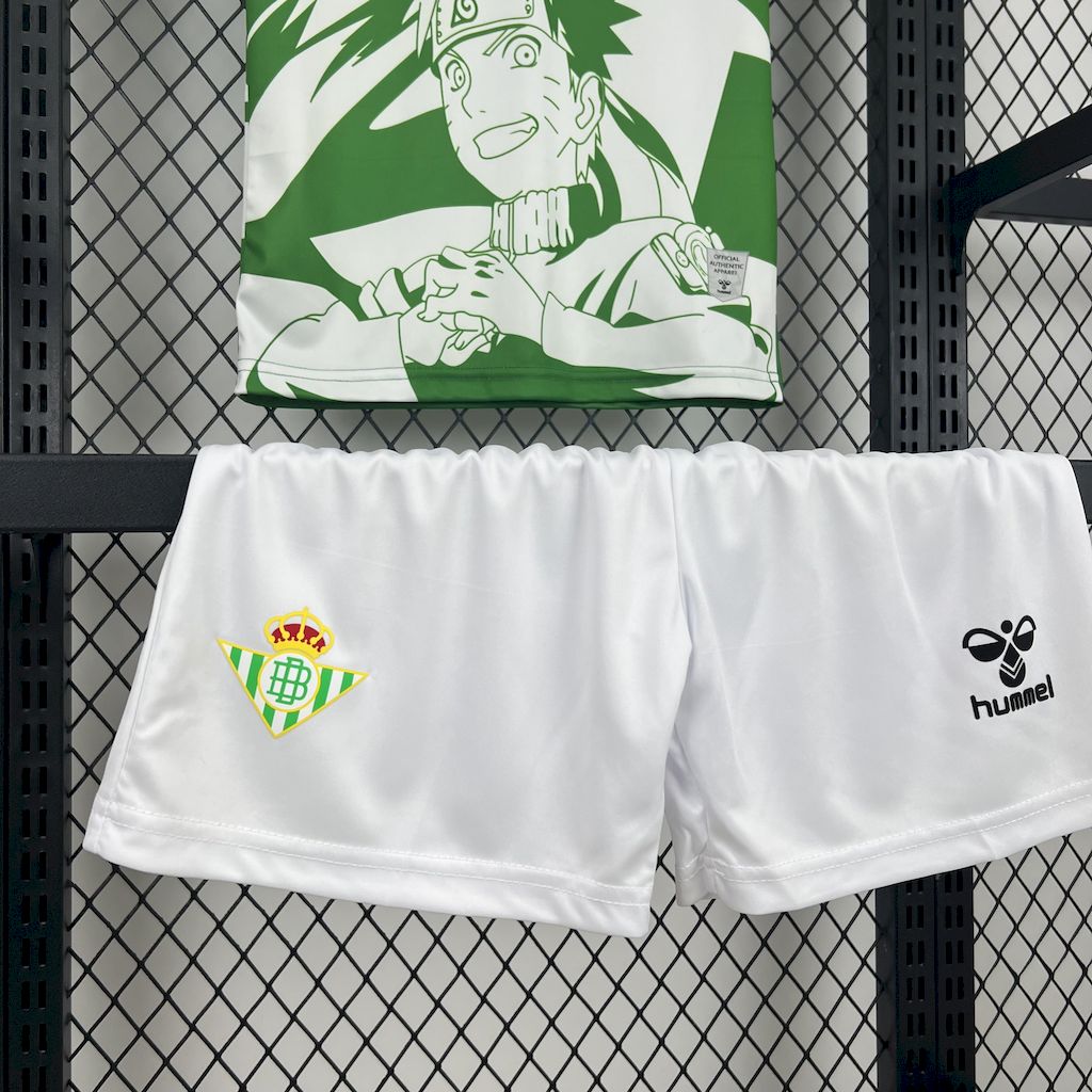 Real Betis 2025/26 Hummel x Limited Edition Naruto Kids Kit