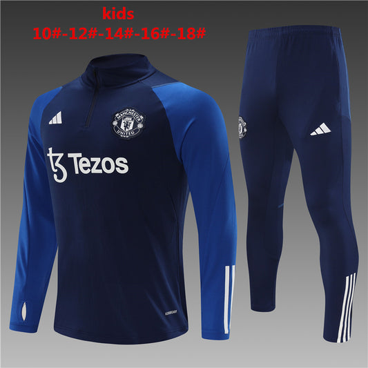 Suéter e calça infantil com zíper médio Manchester United 2023/24 14001