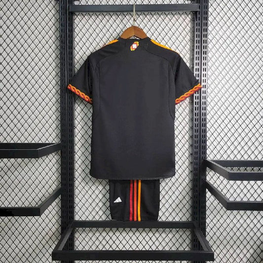 As Roma 2023/24 Away Kids Kit
