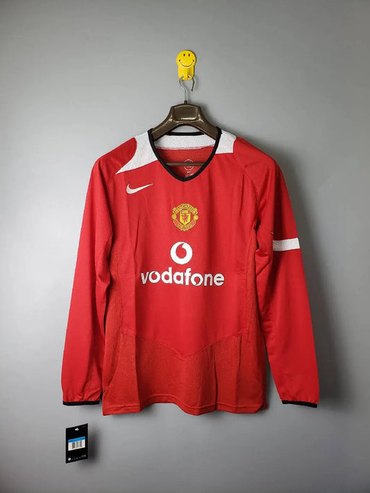 Manchester United 2004/06 Home Long Sleeves Retro Jersey