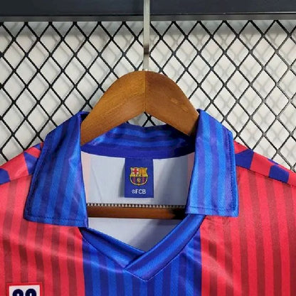 Camisa retrô manga longa do Barcelona 1991/92 Home