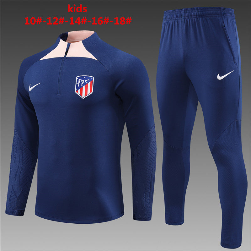 Suéter e calça infantil com zíper do Atlético de Madrid 2023/24 14001