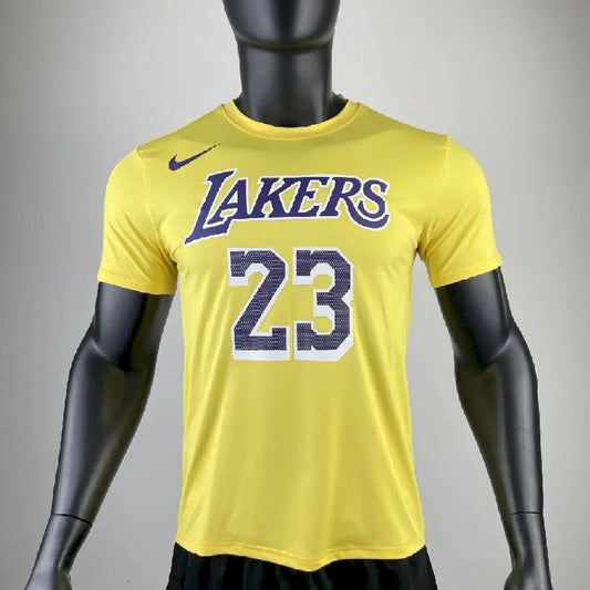 Camiseta amarela masculina do time LeBron James