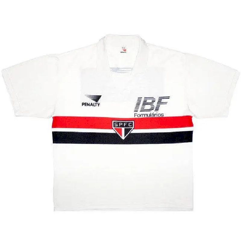 Camisa retrô titular do São Paulo 1991