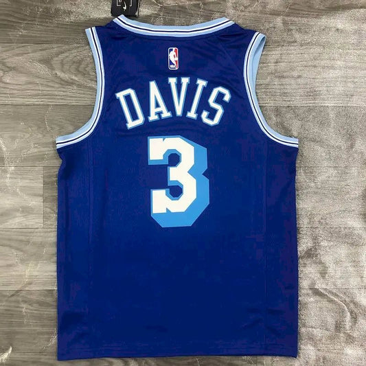Camisa Anthony Davis Royal Retro Classics 2020-21 Swingman Player Version Masculina - Edição Clássica