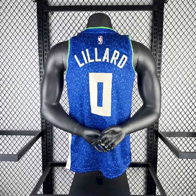 Camisa Damian Lillard Azul Masculina 2024 – Edição City