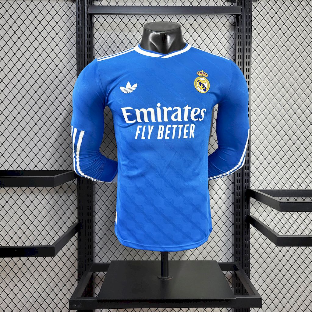 Real Madrid 2025/26 Third Long Sleeves Jersey Player Version