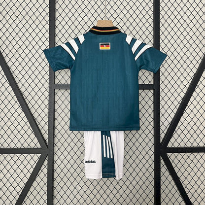 Camisa e shorts retrô infantil reserva da Alemanha 1996