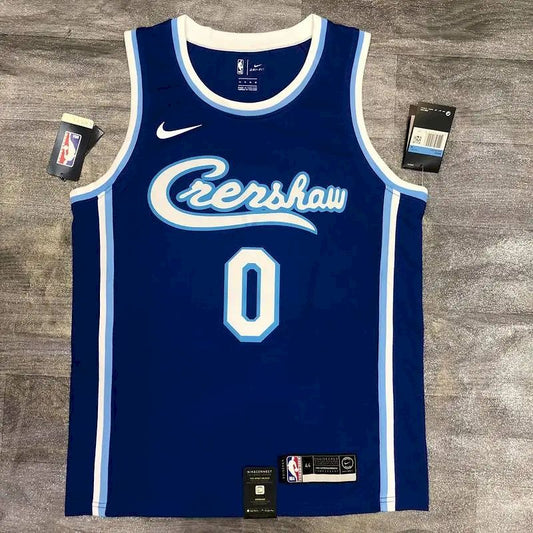 Camisa Nick Young Masculina Azul Versão Jogador – Edição Clássica Retro Conjunta