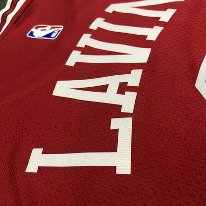 Camisa Masculina Zach Lavine Vermelha Versão Jogador – Edição Clássica