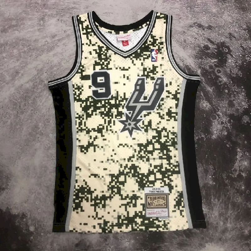 Camisa masculina M&amp;N 2013/14 Tony Parker retrô