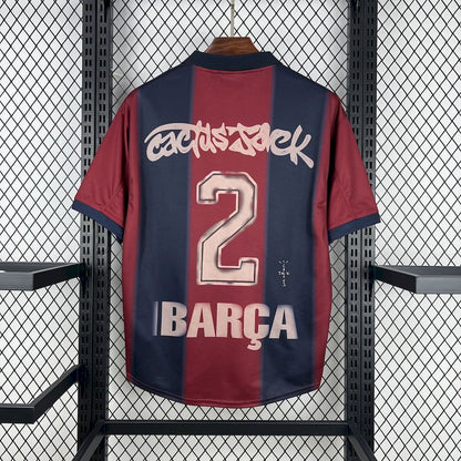 Barcelona 2000/01 Home Retro Skeleton Jersey
