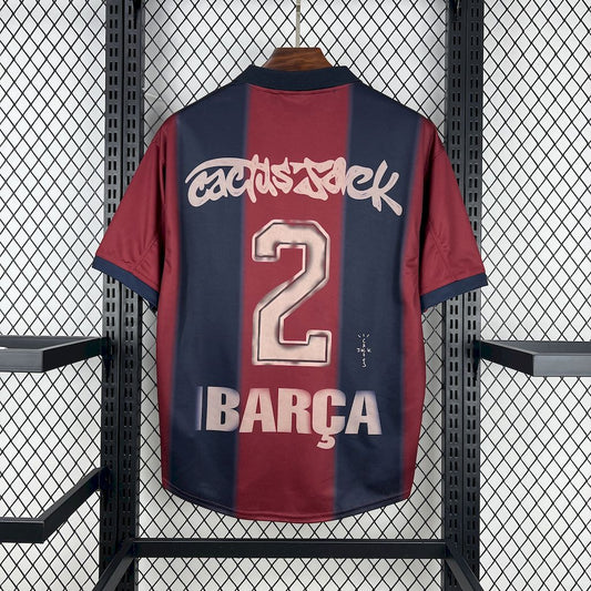 Barcelona 2000/01 Home Retro Skeleton Jersey