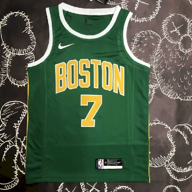 Camisa masculina Jaylen Brown Green Team