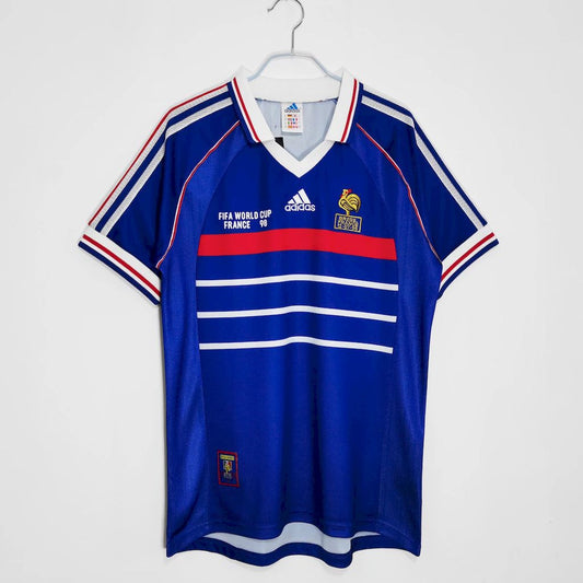 Camisa retrô da França para a Copa do Mundo de 1998