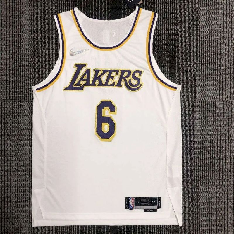 Men’s LeBron James White Team Jersey – Authentic Edition