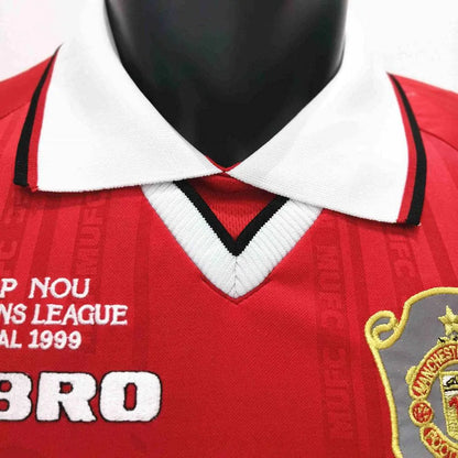 Camisa retrô de mangas compridas Manchester United 1999/00 Home