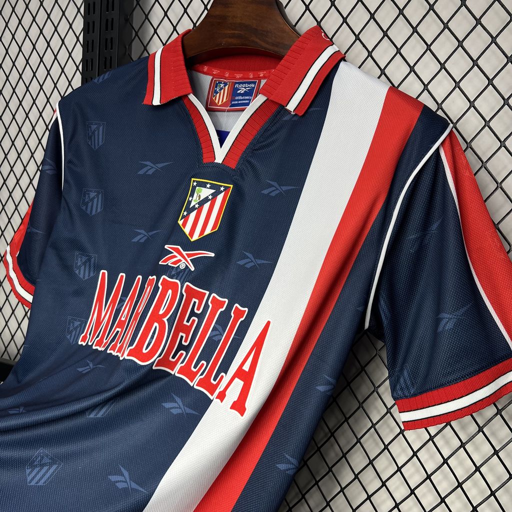 Camisa reserva retrô do Atlético de Madrid 1998/99