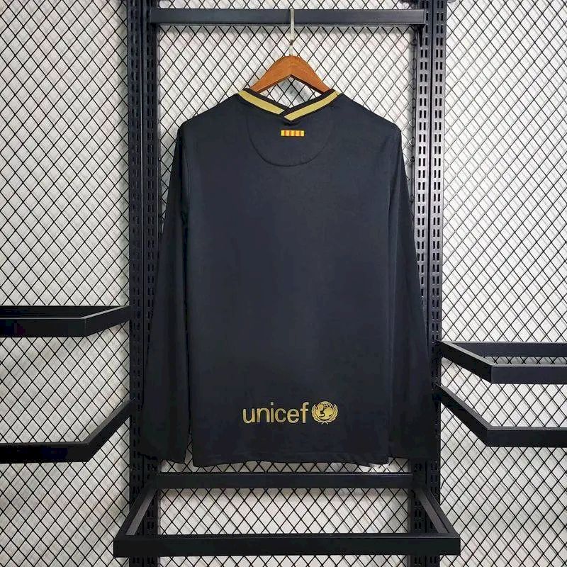 Camisa retrô de mangas compridas reserva do Barcelona 2020/21