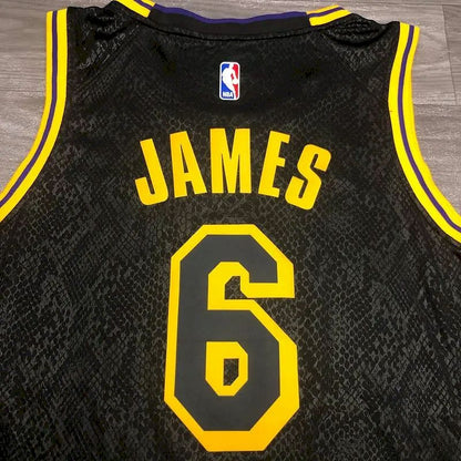 Camisa LeBron James Black Mamba versão masculina de jogador