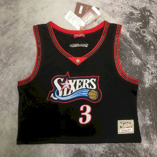 Women’s M&N Allen Iverson Black Retro Jersey