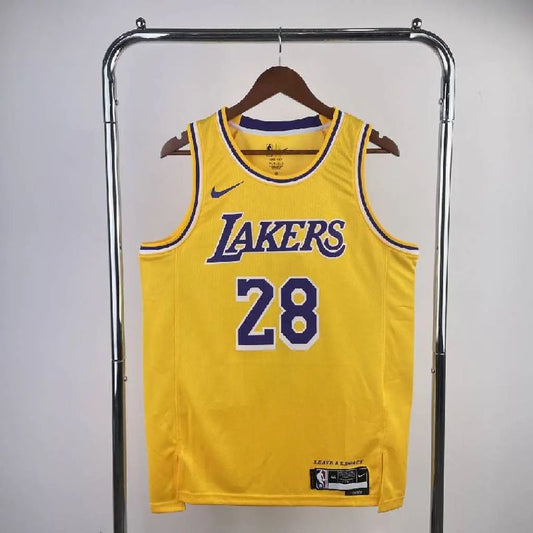 Camisa amarela masculina Rui Hachimura