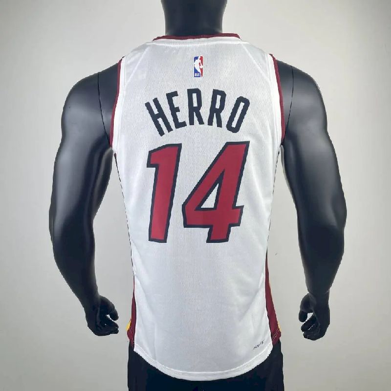 Camisa masculina Tyler Herro branca da equipe