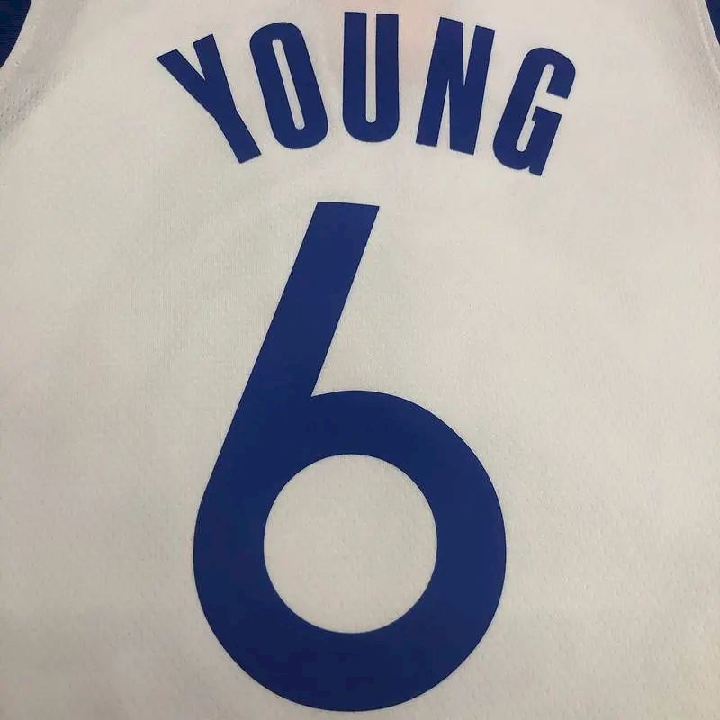 Camisa masculina Nick Young branca versão jogador – edição associação