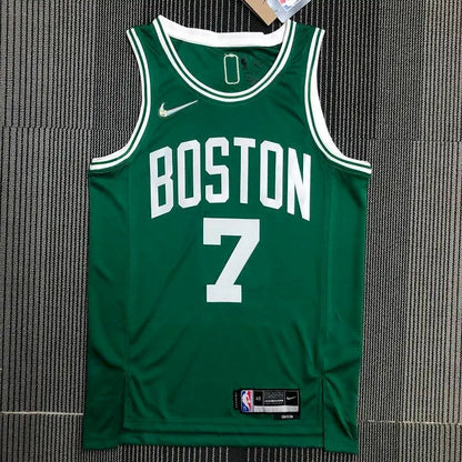 Men’s Jaylen Brown Green Team Jersey – 75th Anniversary Edition