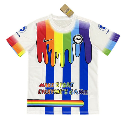 Camisa pré-jogo Brighton &amp; Hove Albion 2023/24 Albion Rainbow Laces