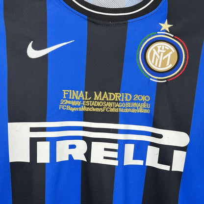 Camisa retrô de mangas compridas Inter de Milão 2009/10