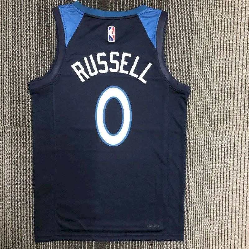 Camisa azul masculina D'Angelo Russell Team – Edição de 75º aniversário