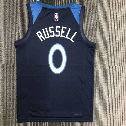 Camisa azul masculina D'Angelo Russell Team – Edição de 75º aniversário
