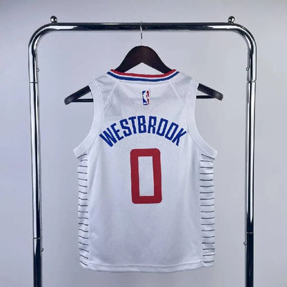 Camisa branca do time juvenil Russell Westbrook