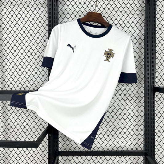 Men's Portugal 2025/26 White Pre-Match Jersey