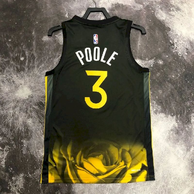 Men’s JordanPoole Black Team Jersey – City Edition