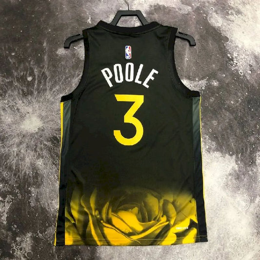 Camisa JordanPoole preta masculina da equipe – edição City