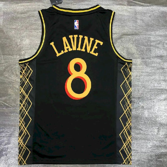 Camisa Zach LaVine Preta Versão Jogador Masculina – Edição City