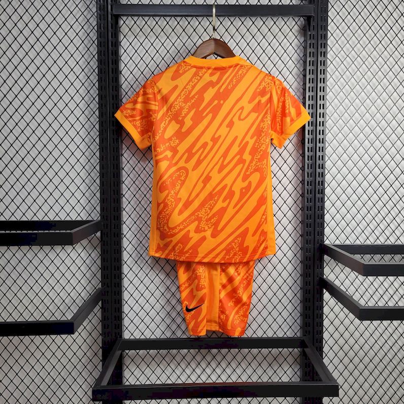 Camisa de goleiro infantil da Inglaterra para a Eurocopa 2024/25