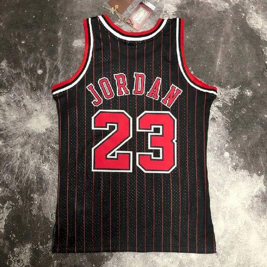 Camisa masculina M&amp;N 1996 Michael Jordan preta retrô