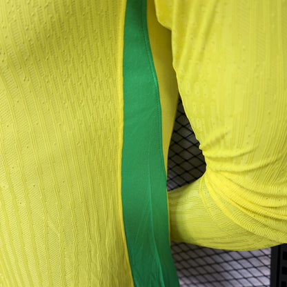 Camisa Brasil 2025/26 Home Manga Longa Versão Jogador