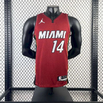 Camisa vermelha masculina Tyler Herro Team – Edição Statement