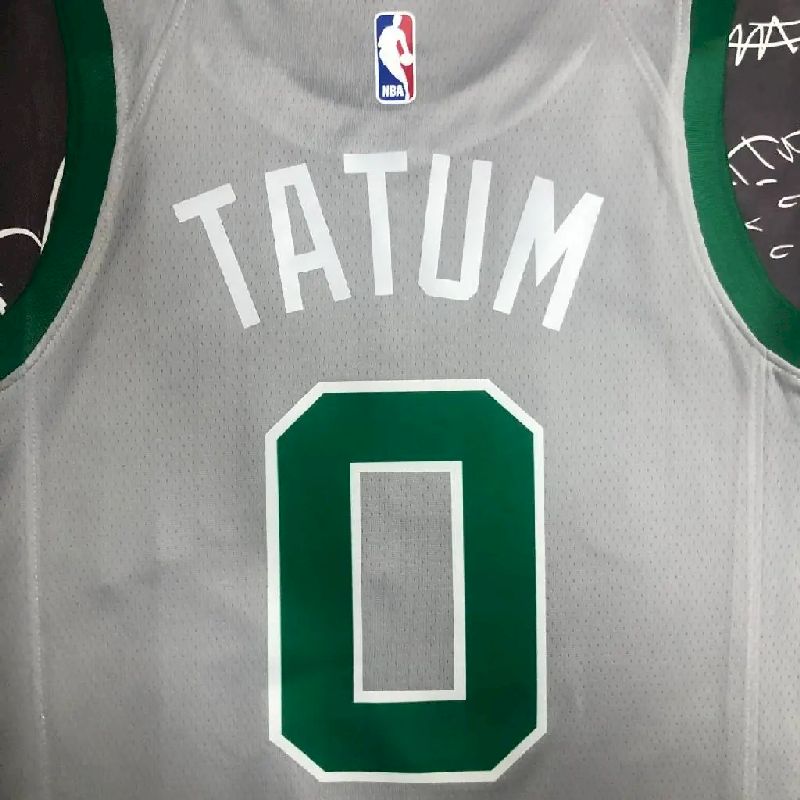 Camisa cinza masculina Jayson Tatum Team