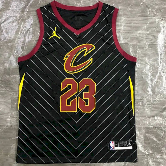 LeBron James Men’s Black Swingman Team Jersey – Statement Edition