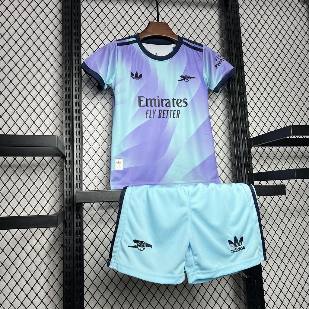 Terceiro uniforme infantil do Arsenal 2024/25